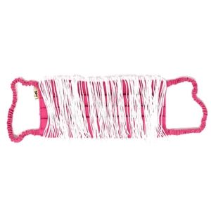 Pink Cotton Fringe Mask